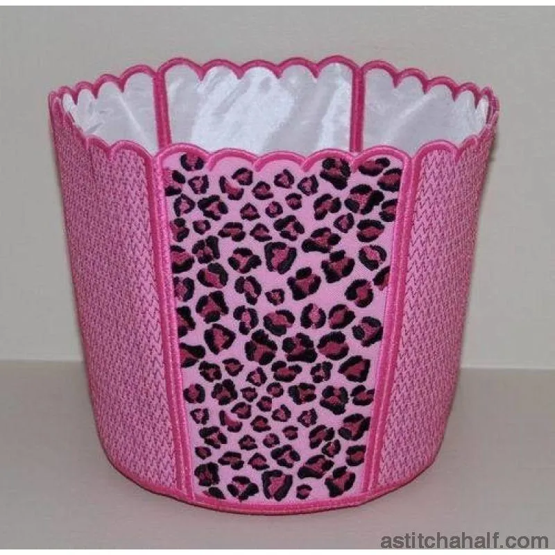 Leopard Chic Bucket Bin