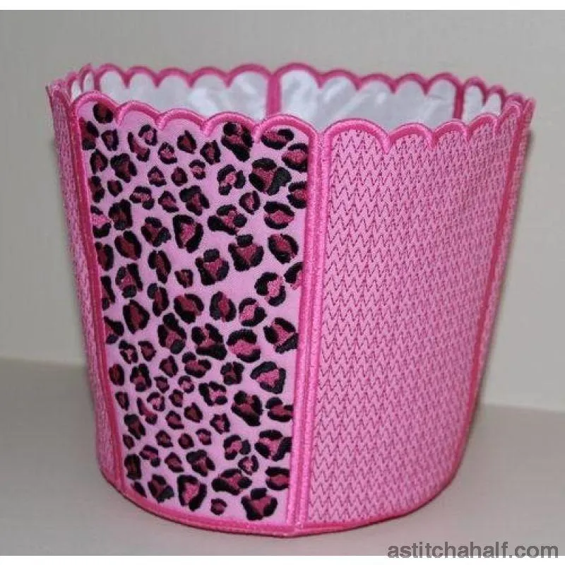 Leopard Chic Bucket Bin