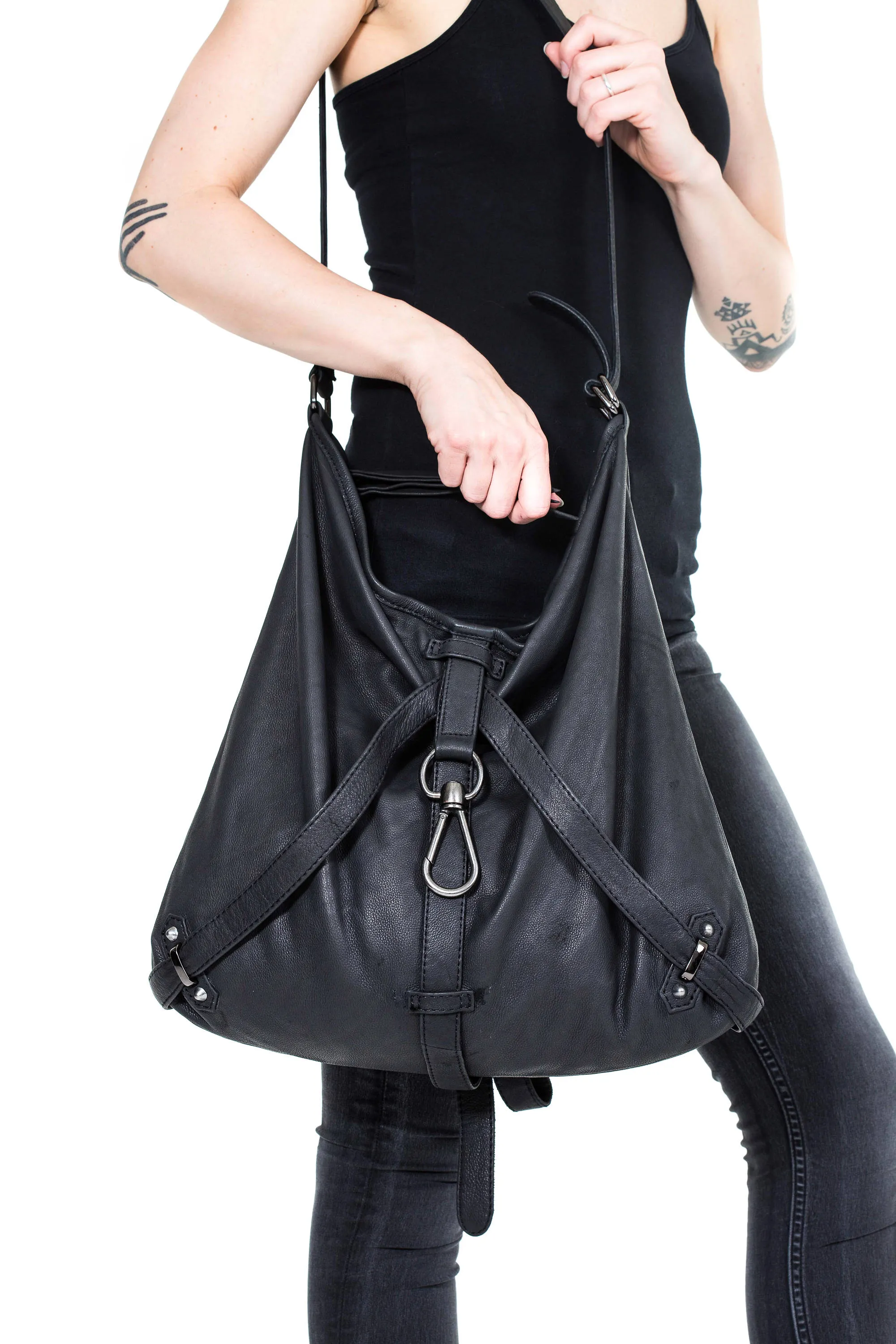 MIDNIGHT CRESCENT Hobo Bag