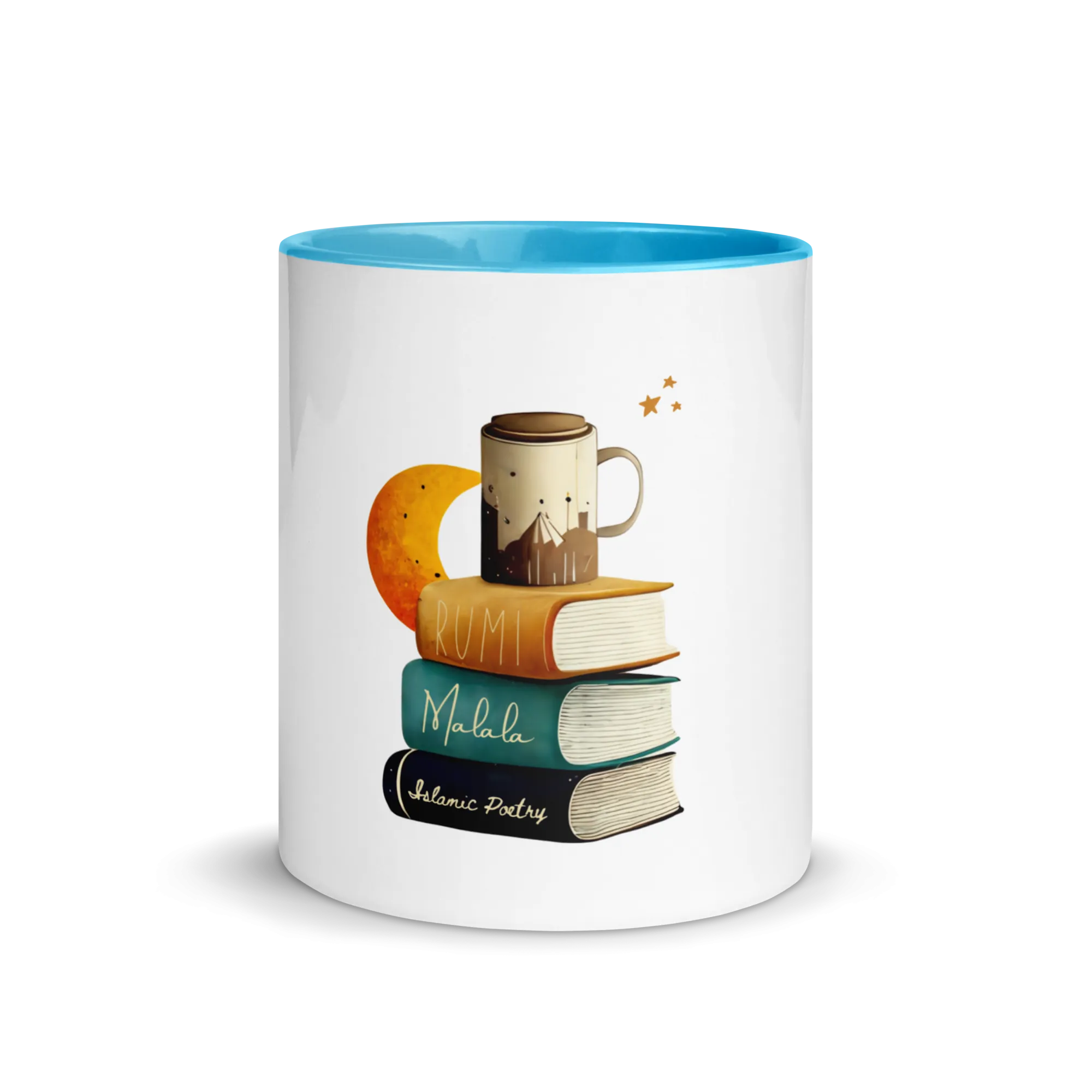 Mug with islamic books and poetry
