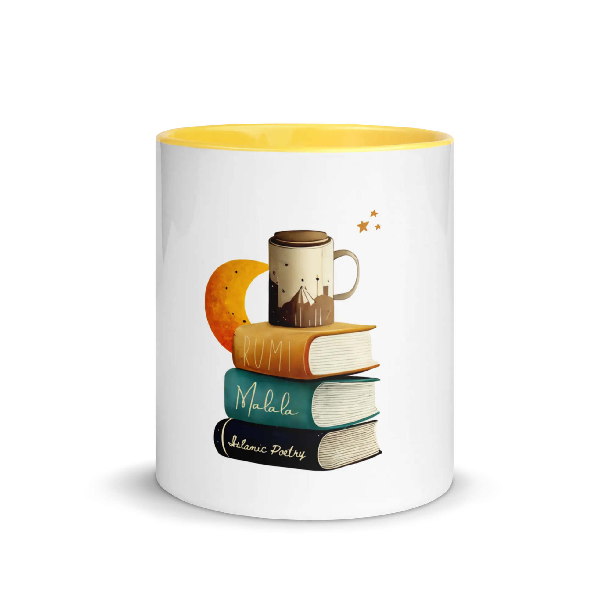 Mug with islamic books and poetry