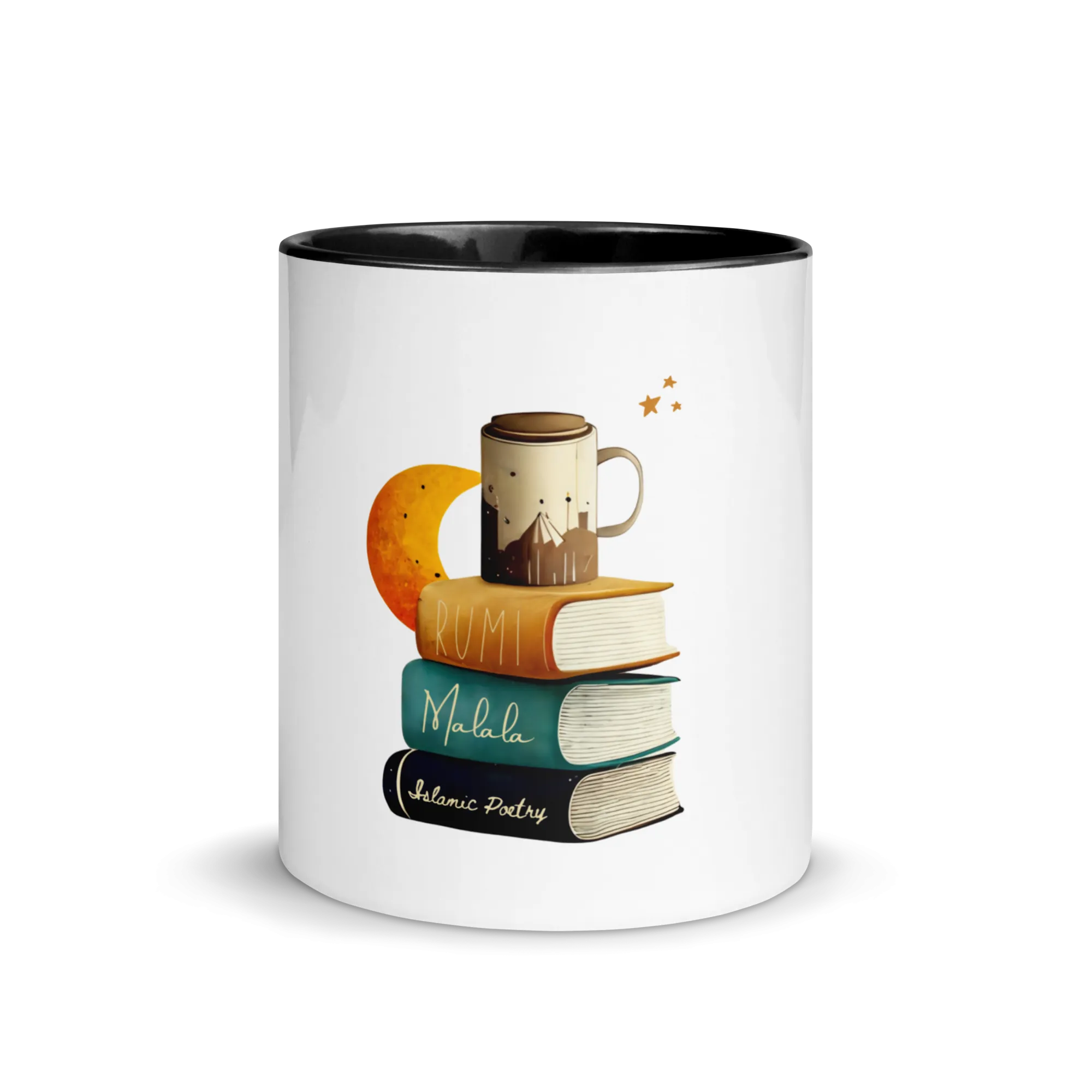 Mug with islamic books and poetry