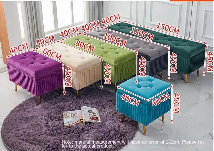 Multi-function Rectangle Storage Stool