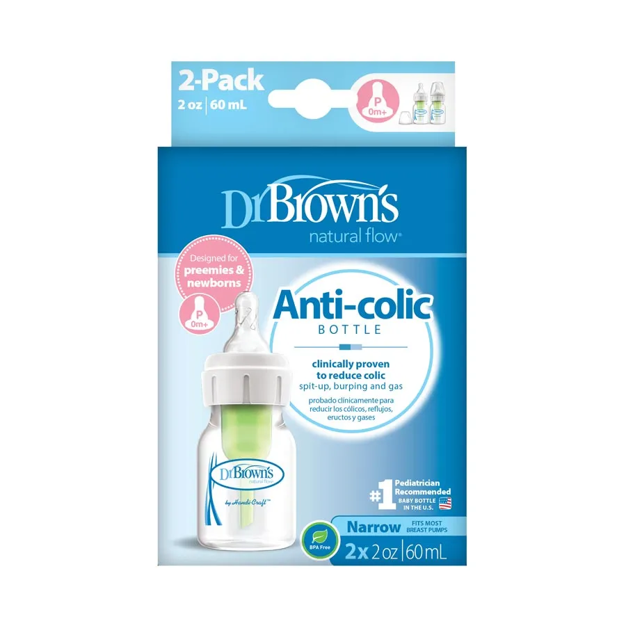 Natural Flow® Options ™ 2 oz Preemie Baby Bottle - 2 Pack