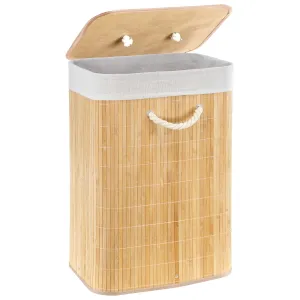 Rectangular Bamboo Basket Natural