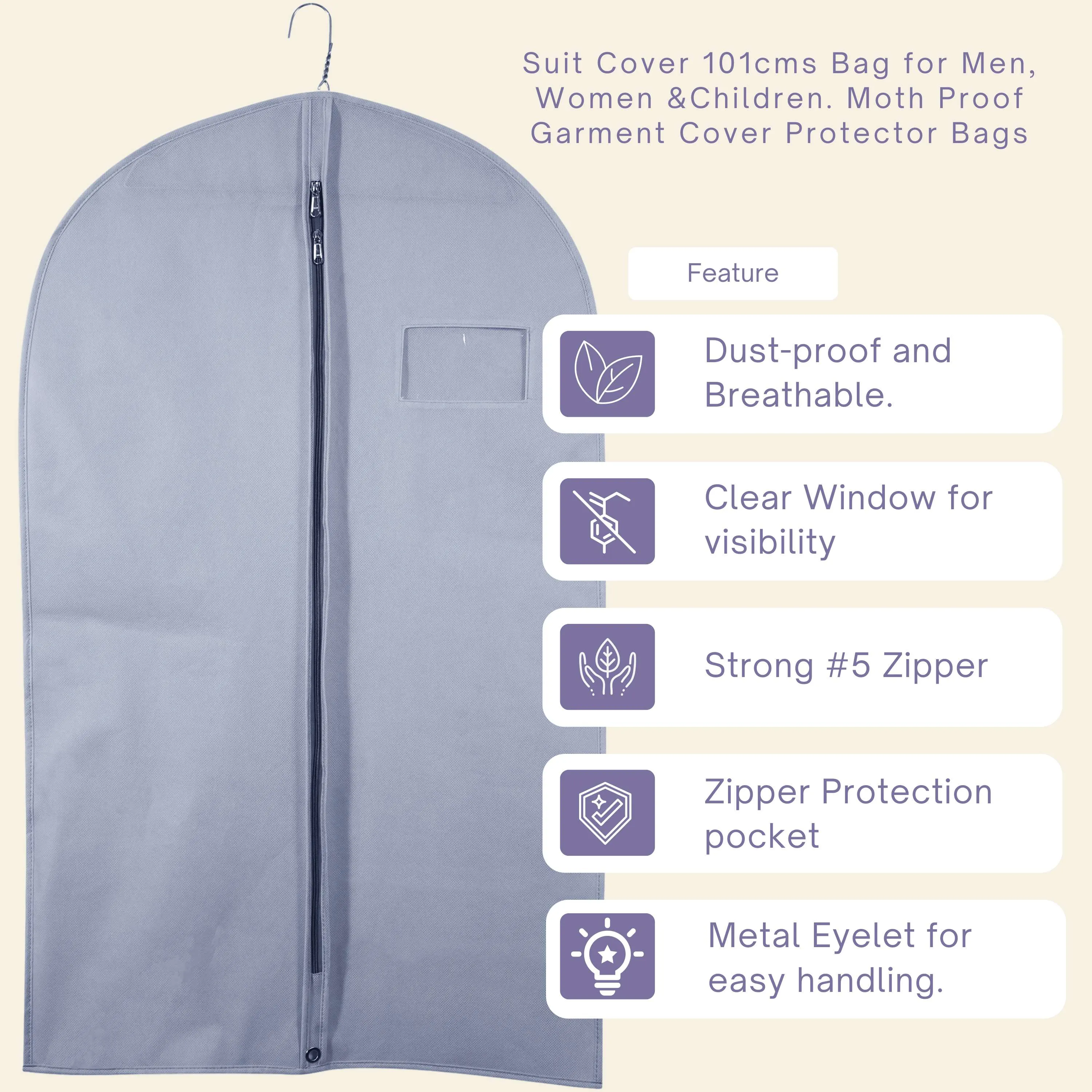 Suit Coat Cover - 40" Grey