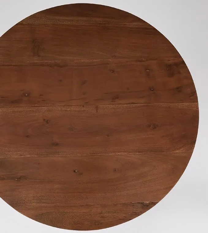 The Gileteen Mango Wood Coffee Table Dark Brown Acacia