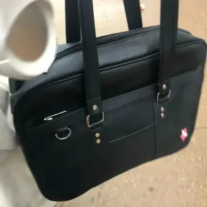 UAKISS  -   2024 New Women Japanese JK Uniform PU Bags Student Commuter School Large Capacity One Shoulder Straddle Bag Handbag