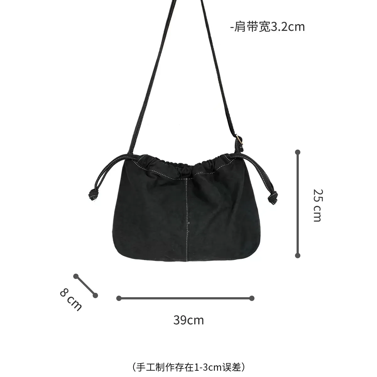 UAKISS  -  Autumn Winter Retro Commuting Crossbody Single Shoulder Canvas Bag Women's Niche Large Capacity Tote Bags