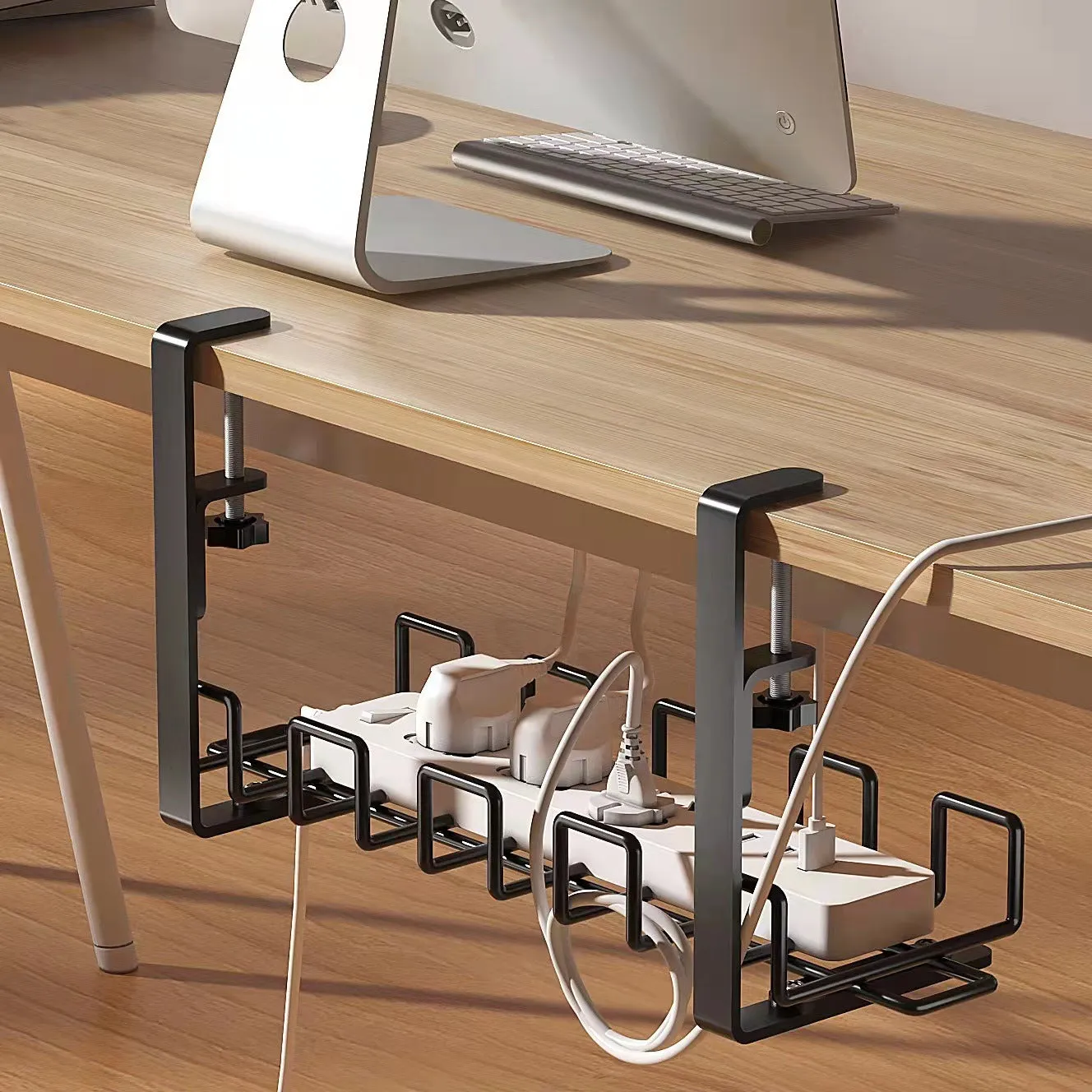 Under desk Cable Management Rack