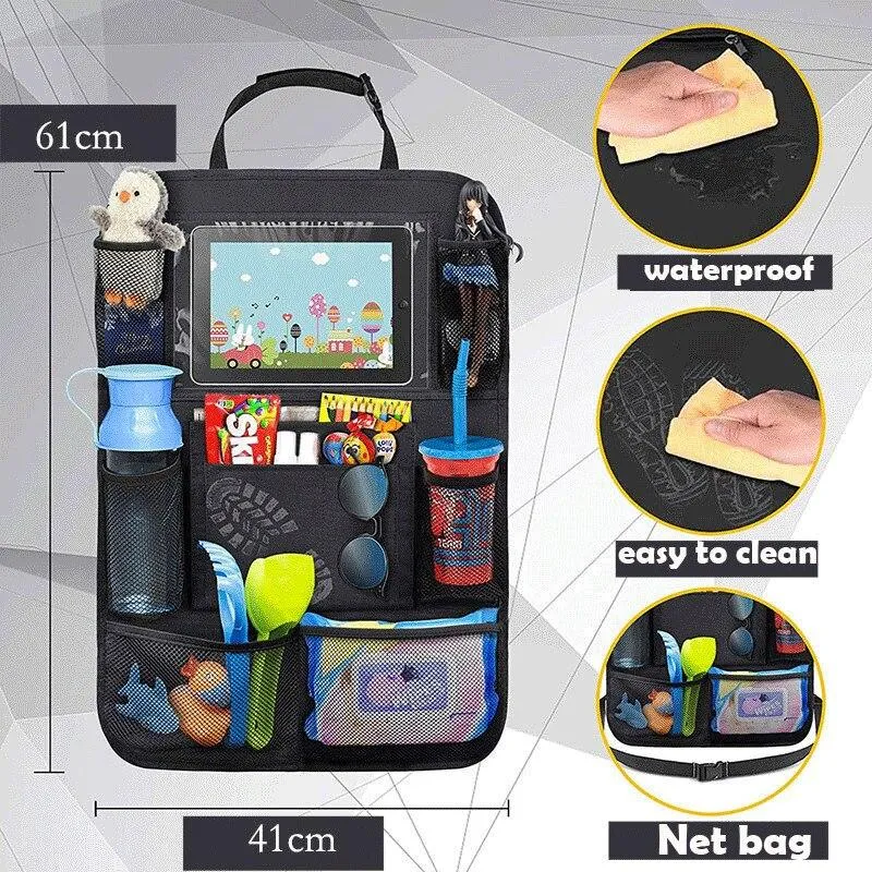 Universal Multi-Pockets Car Back Seat Storage Organiser