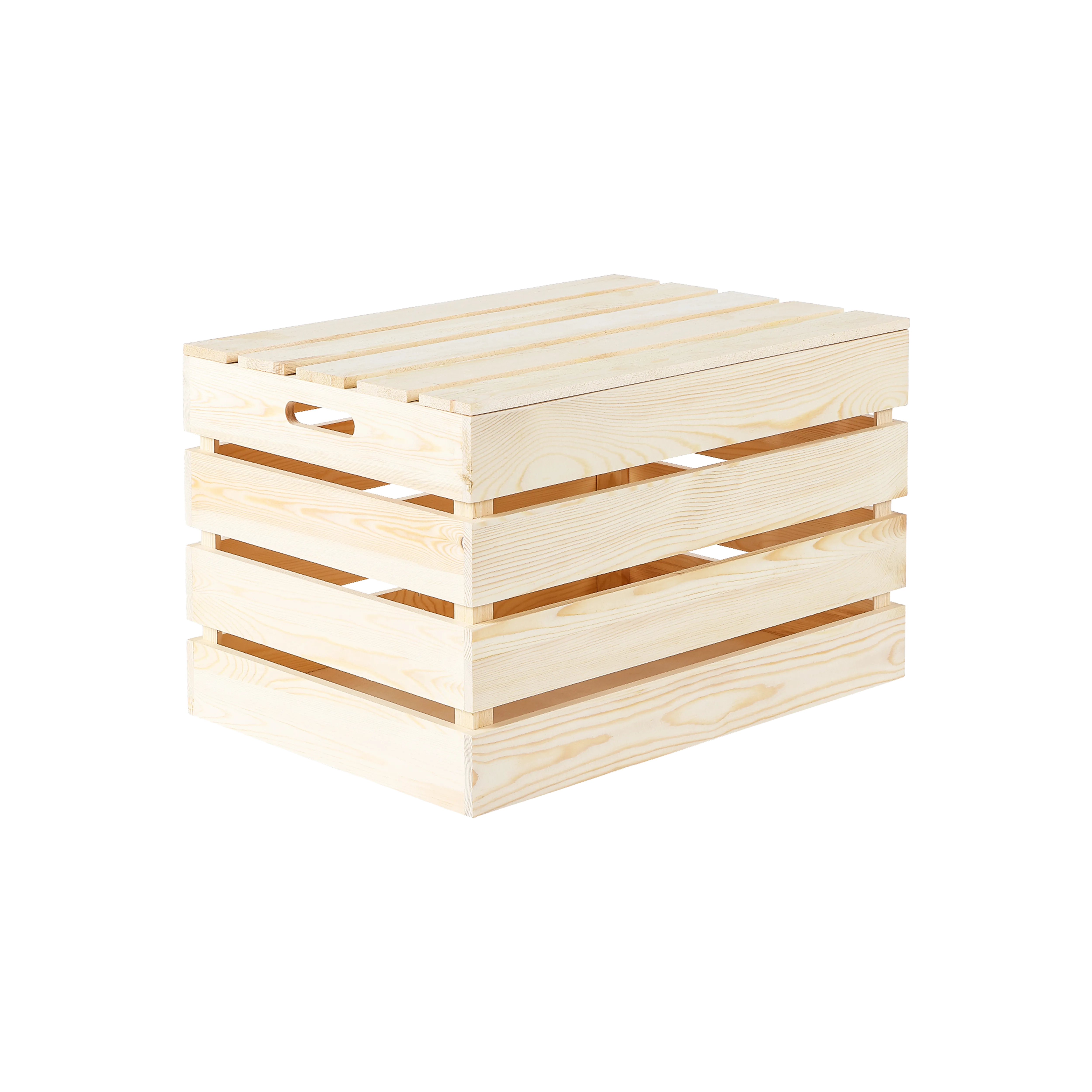 Unvarnished Wooden Storage Box