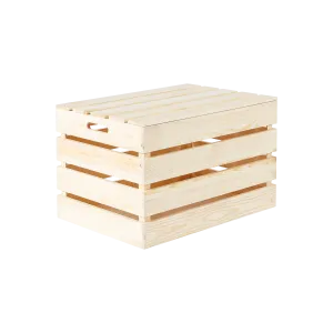 Unvarnished Wooden Storage Box