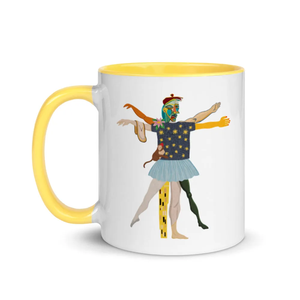 Vitruvian Mug with Color Inside