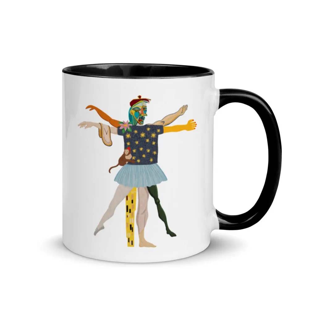 Vitruvian Mug with Color Inside