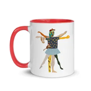 Vitruvian Mug with Color Inside