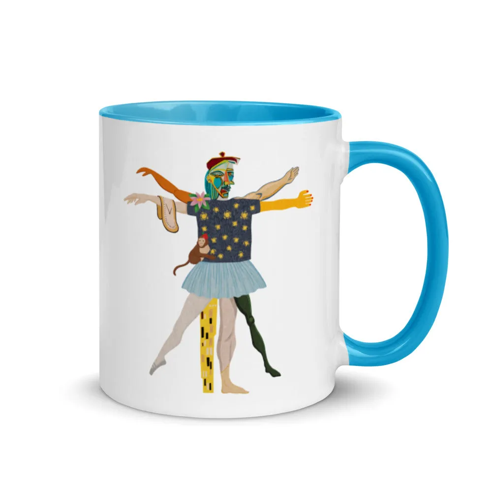 Vitruvian Mug with Color Inside