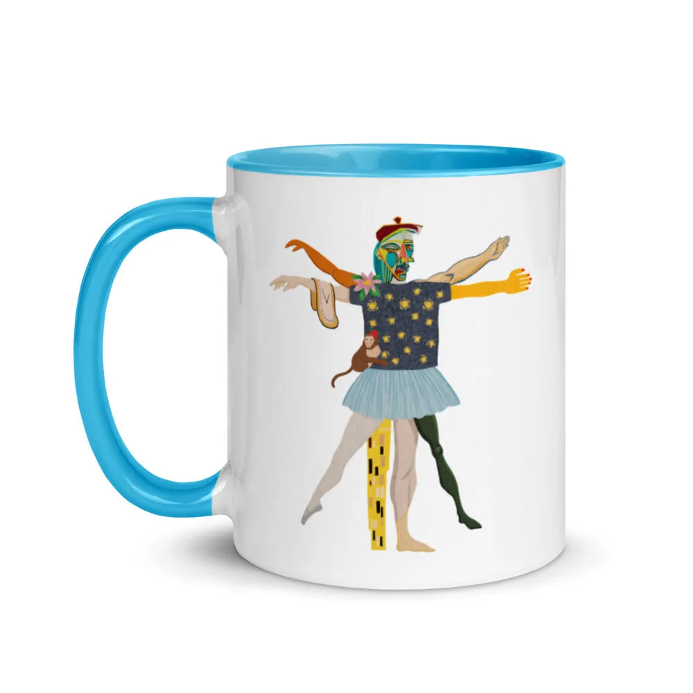 Vitruvian Mug with Color Inside