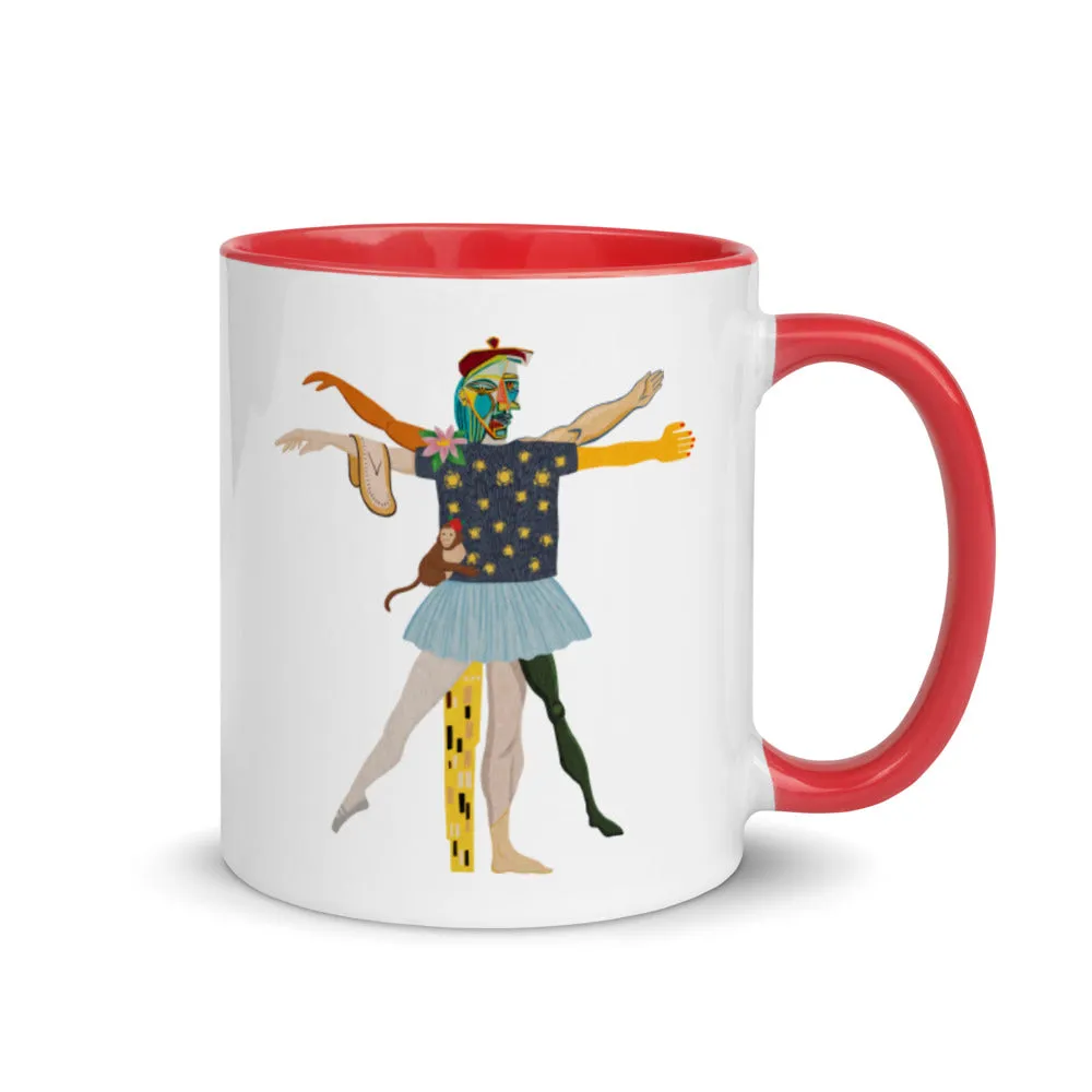 Vitruvian Mug with Color Inside