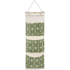 Wall Mounted Storage Bag Door Closet Hanging Storage Bag Organizer Waterproof 3 Pockets Pouch