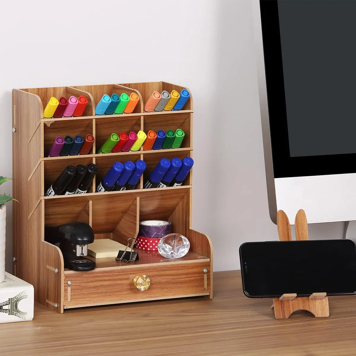 Wooden Desk Organiser - Type B