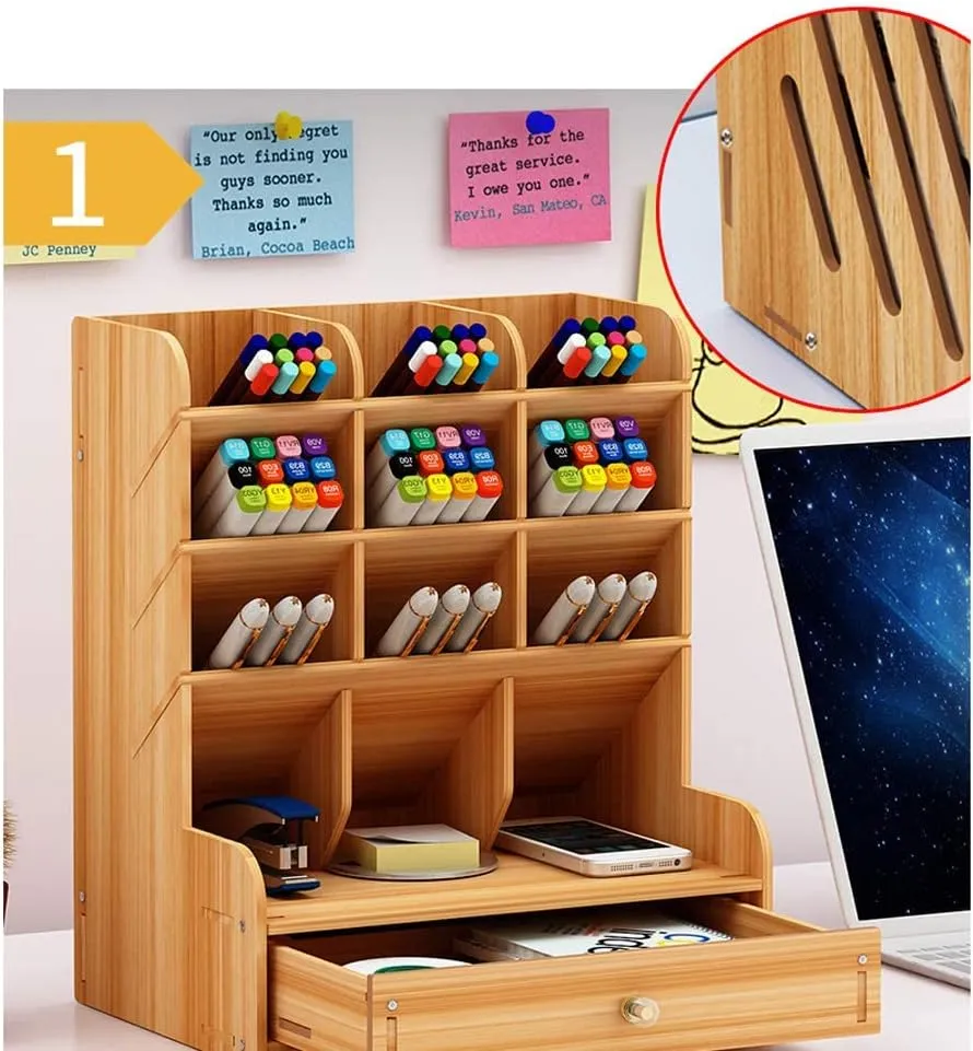 Wooden Desk Organiser - Type B