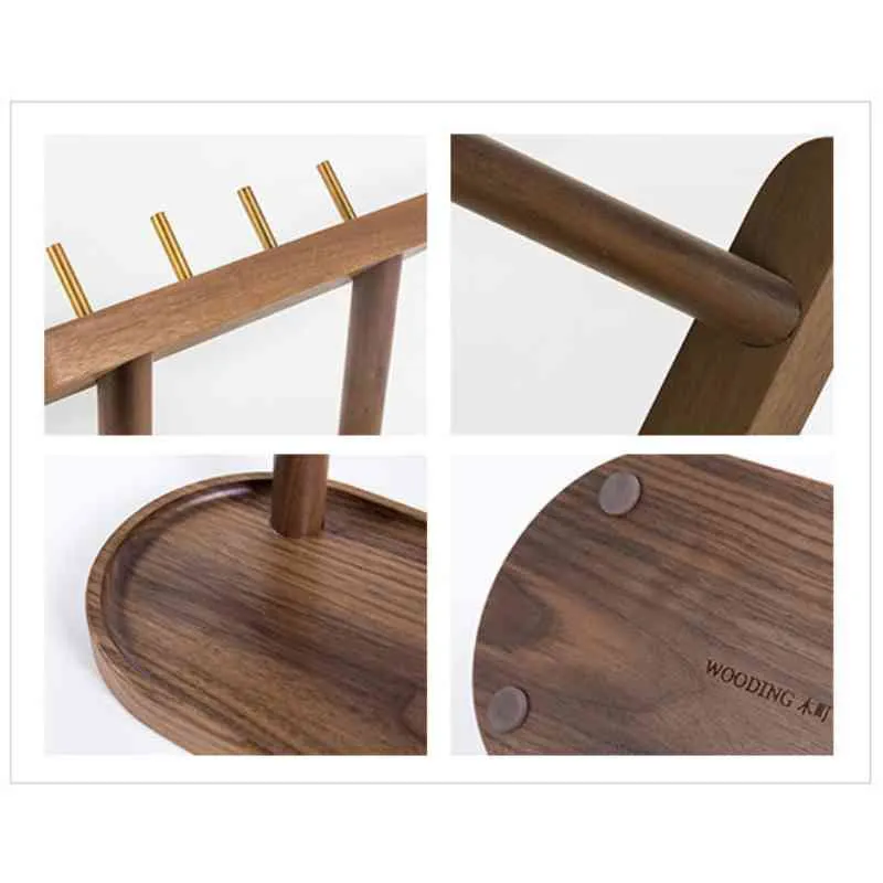 Wooden Valet Tray Key Rack Organizer