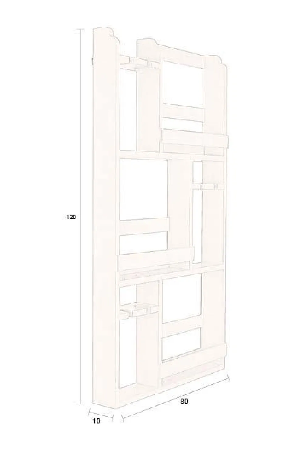 Wooden Wine Shelf | Dutchbone Myron