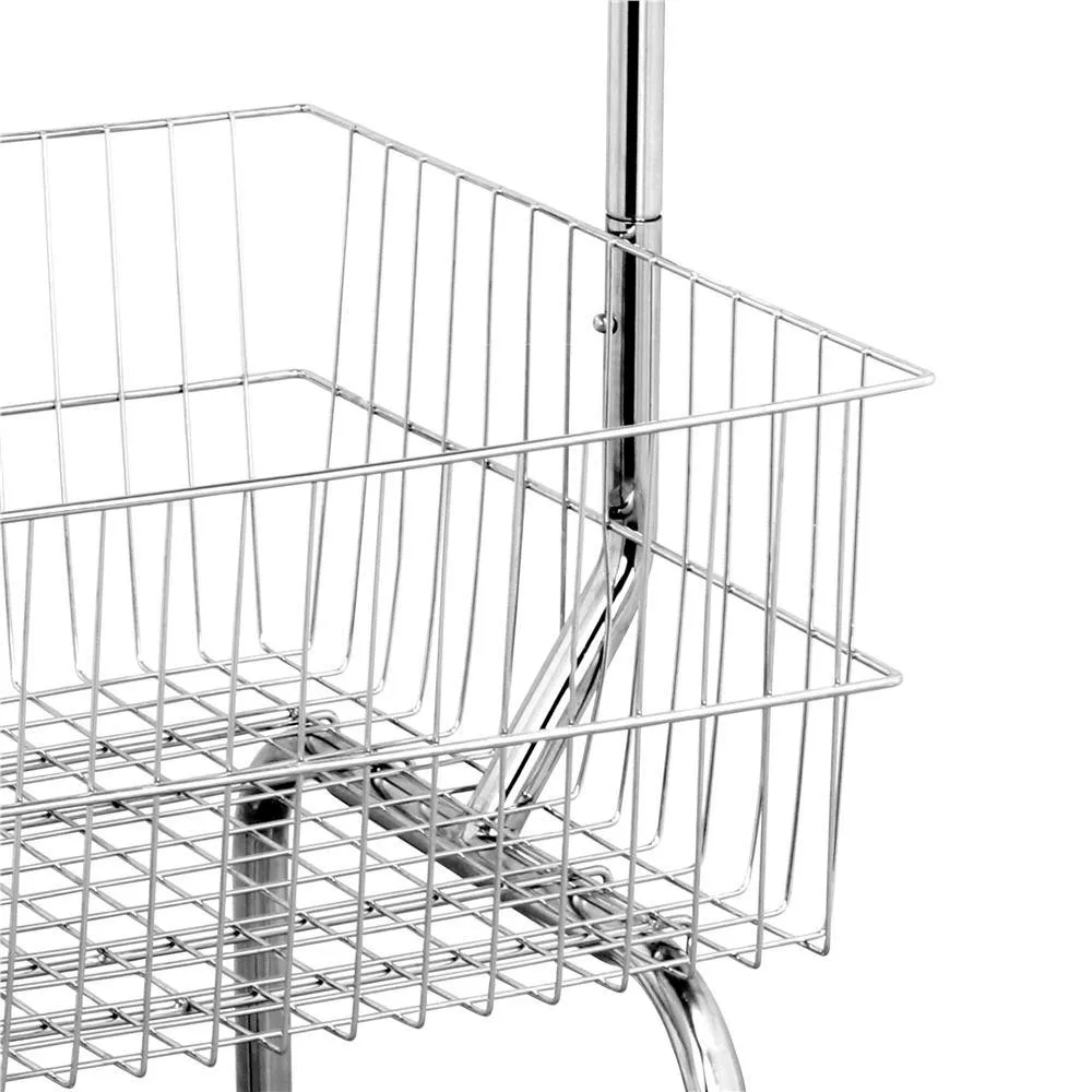 Yaheetech Rolling Laundry Bakset with Wheels