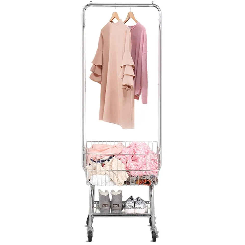 Yaheetech Rolling Laundry Bakset with Wheels