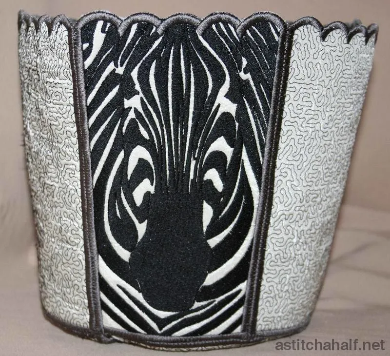 Zebra Bucket Bin