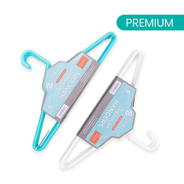Zidello Pure Plastic Hanger - Turquoise [6pcs]