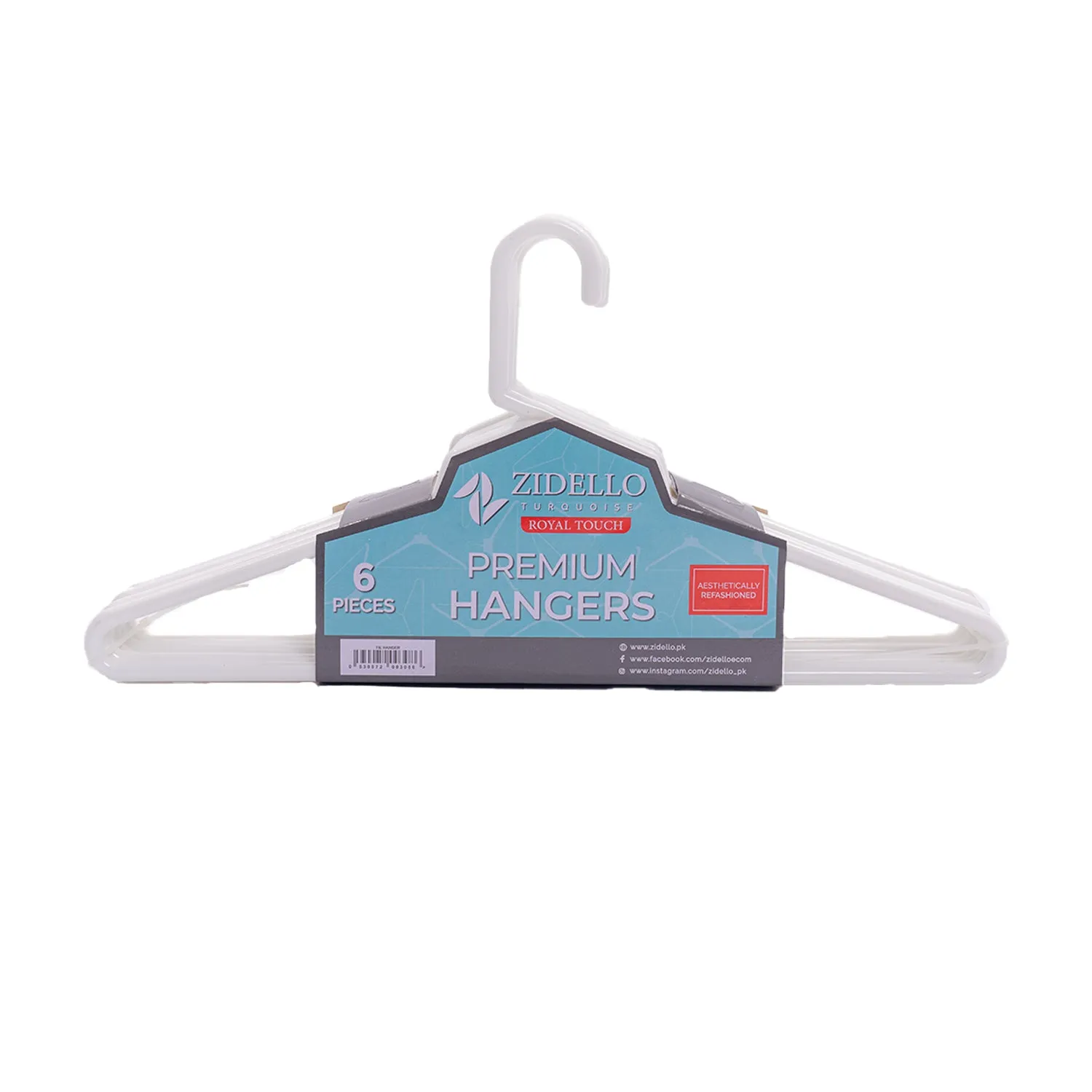 Zidello Pure Plastic Hanger - Turquoise [6pcs]
